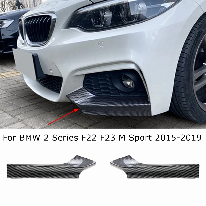 Para BMW Serie 2 F22 F23 M Sport 2015-2019 MP parche de esquina de labio delantero accesorios modificados