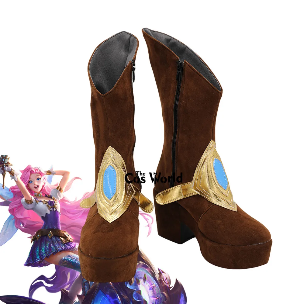 

LOL the Starry-Eyed Songstress Seraphine Games Customize Cosplay Shoes Boots