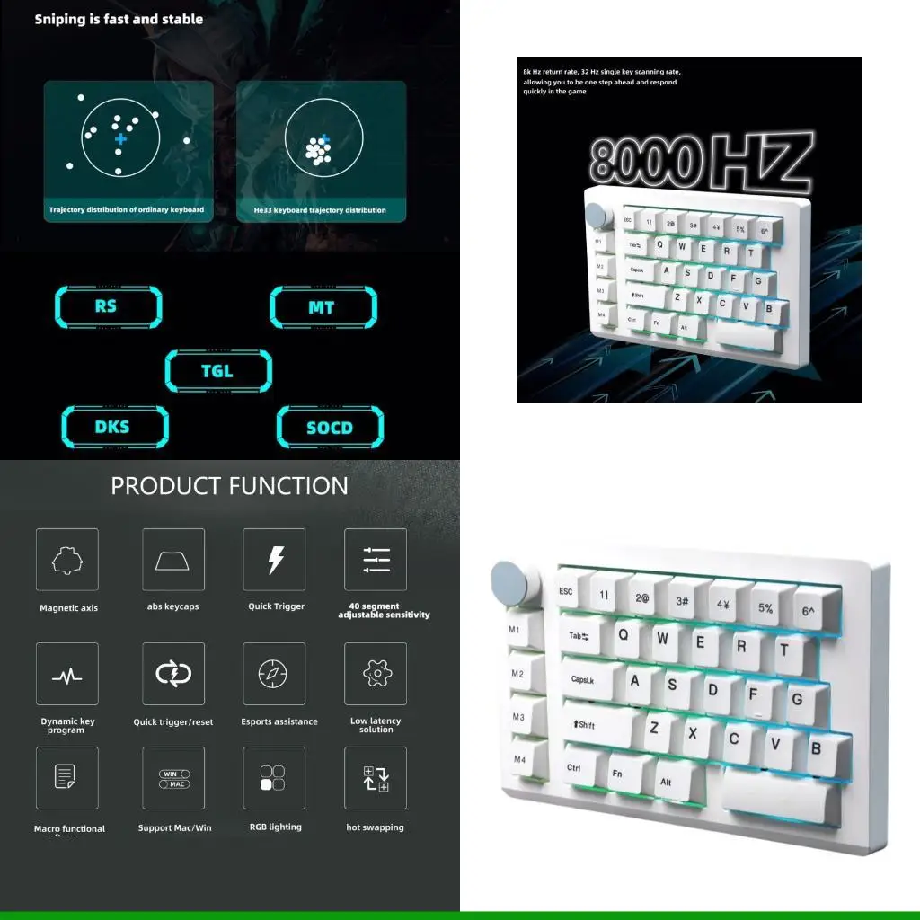 U55C Professional Gaming Keyboard Technology Rapid Initiate Response Effects