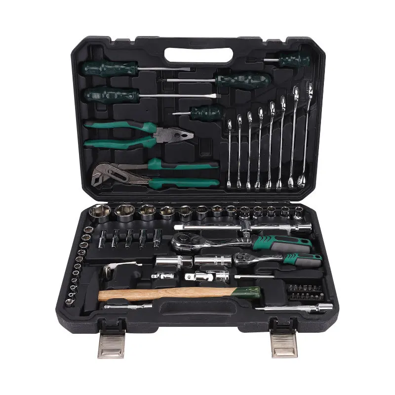 Machine or vehicle maintenance Hand tool kit with hard box OEM customization