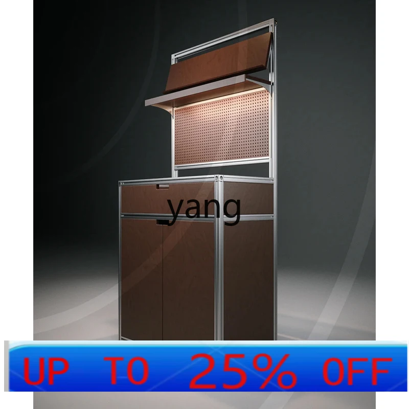 

Ltt retro style ocean board dining side cabinet integrated storage high cabinet placement table locker