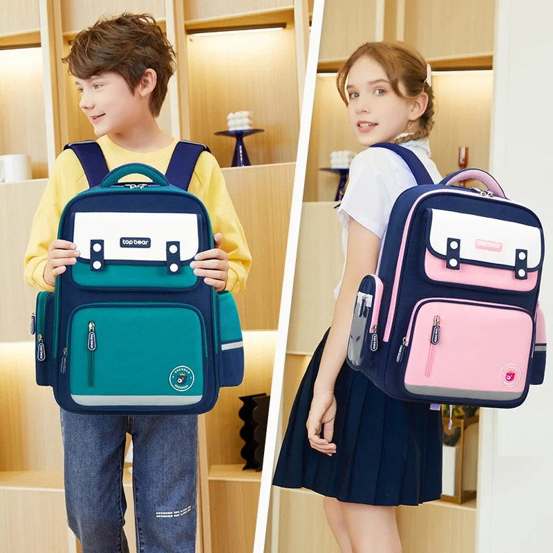 Children Primary School Students British Style Backpacks New Grade 1-3-6 Girl Boy Fashion Comfortable Large Capacity Bags Hot