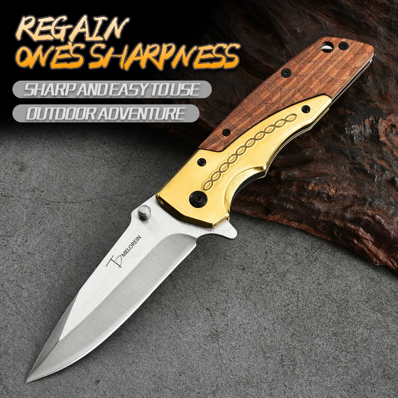 Folding Knives for Men Camping High Hardness Steel Outdoors Self Defense Military Tactical Knives for Hunting and Fishing