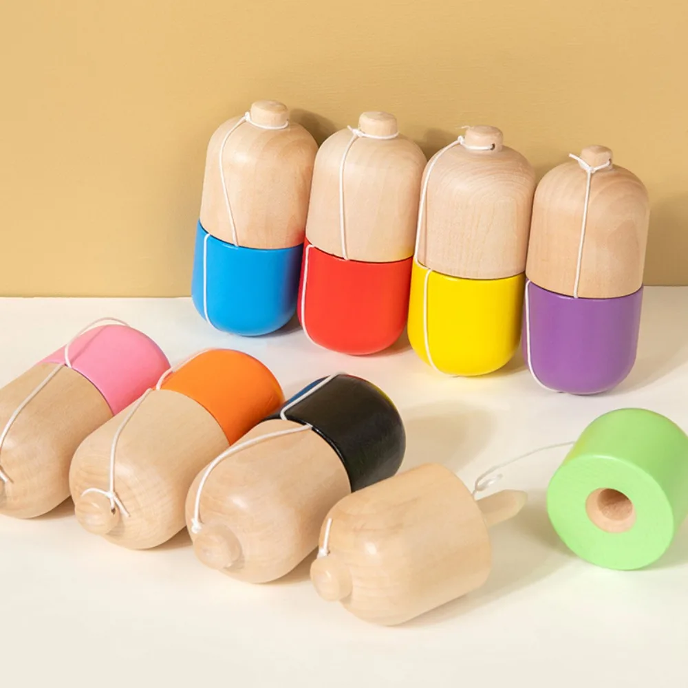 Wooden kendama Super Feel Skill Cup Crack Pill Top Cup Sword Cup Skill Ball Sword Ball