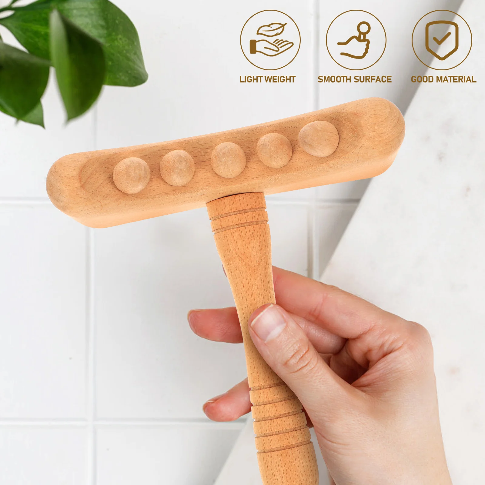 Guasha pescoço massagem placa de madeira corpo massageador pequeno portátil manual ferramenta relaxamento muscular para pescoço guasha madeira vara