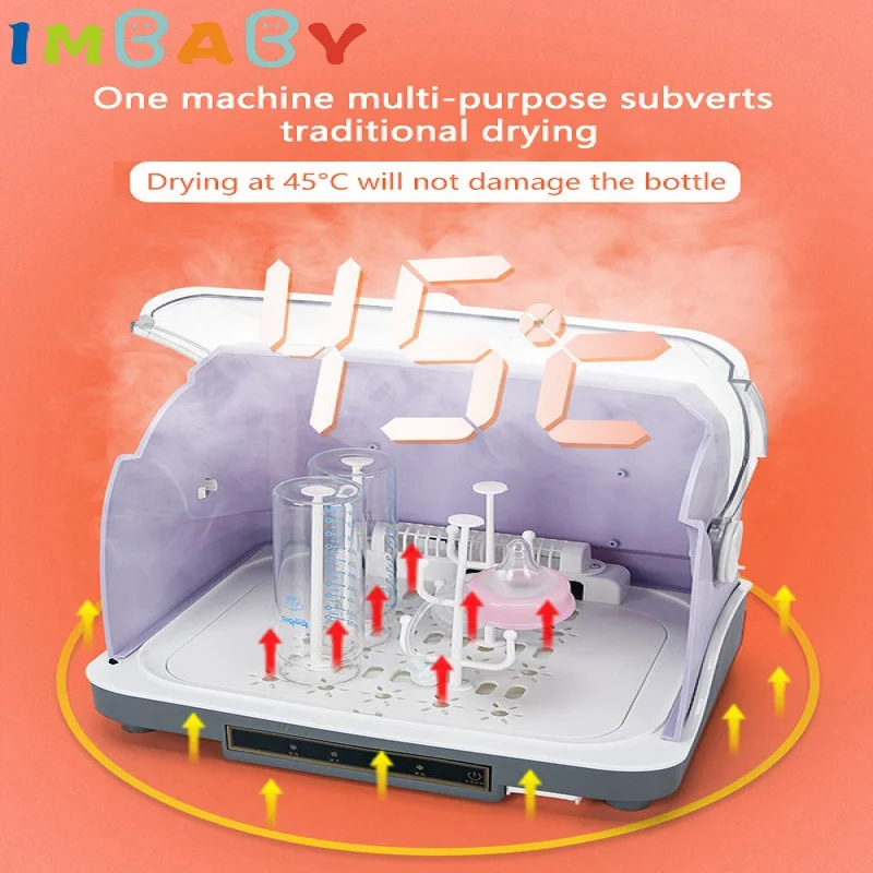 Babyflaschendesinfektor, UV-Desinfektionsgürtel, Trocknung, Desinfektionsschrank, Babygeschirr, Flaschenaufbewahrung, 3-in-1