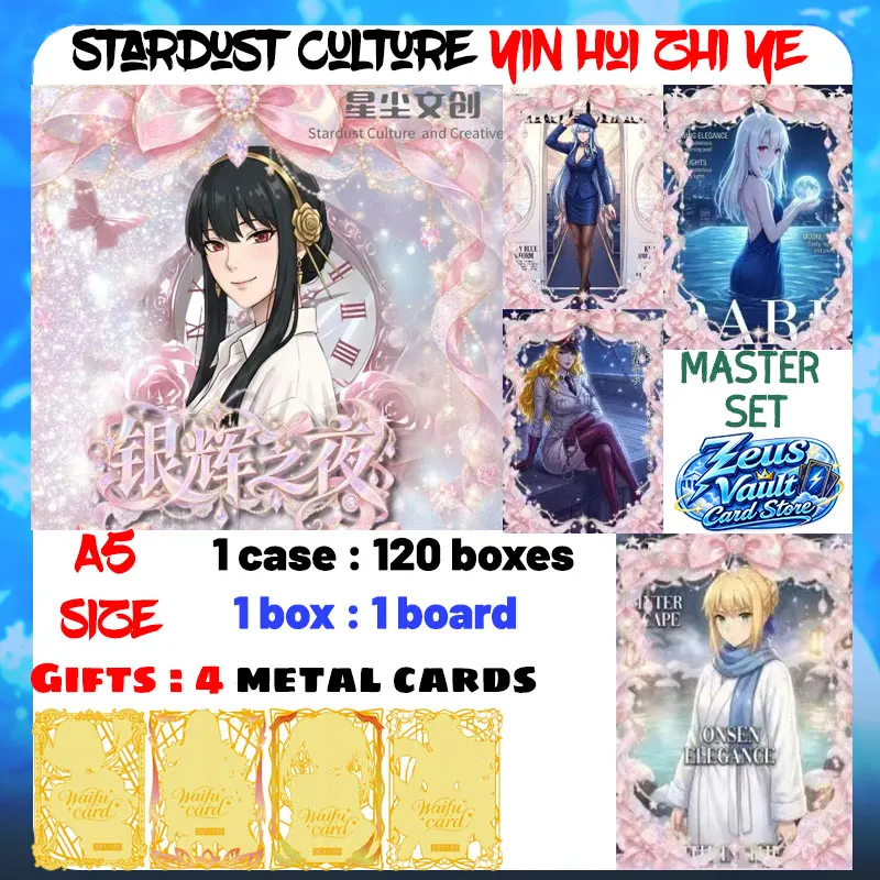 Wholesale 2026 Newest Stardust Culture Yin Hui Zhi Ye A5 Board Waifu Goddess Character Marin Rem CCG Trendy Toys Birthday Gifts