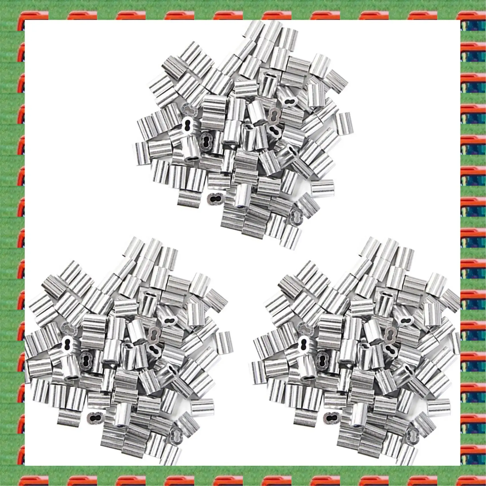 Tuleja zaciskowa aluminiowa ABMO 360X do lin i kabli o średnicy 2 mm