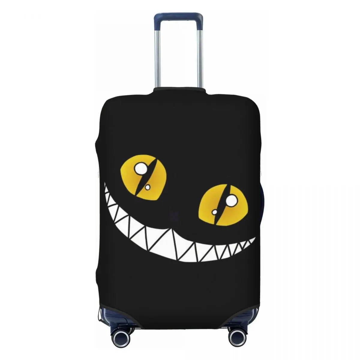 

Custom Cheshire Cat Smile Luggage Cover Protector Cute Travel Suitcase Covers for 18-32 Inch