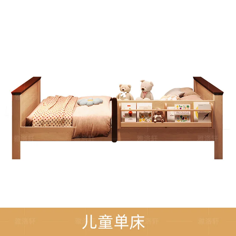 Bedwardrobe bed with guardrail space-saving tatami girl tree house princess mother and son bed