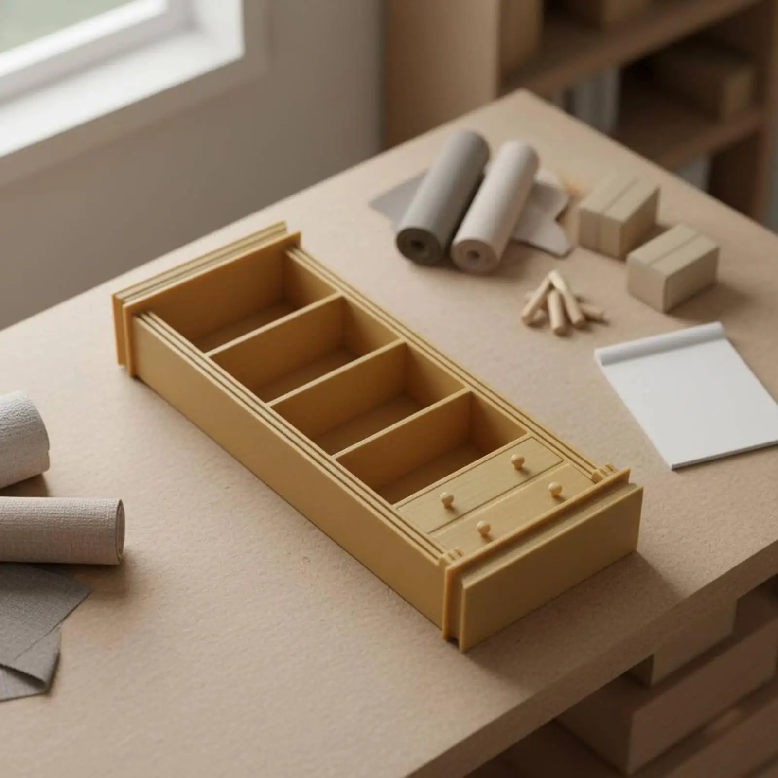 Miniature Bookcase Multi-layer Shelf Dollhouse Storage Rack for 1 12 Scale Model Room Decoration