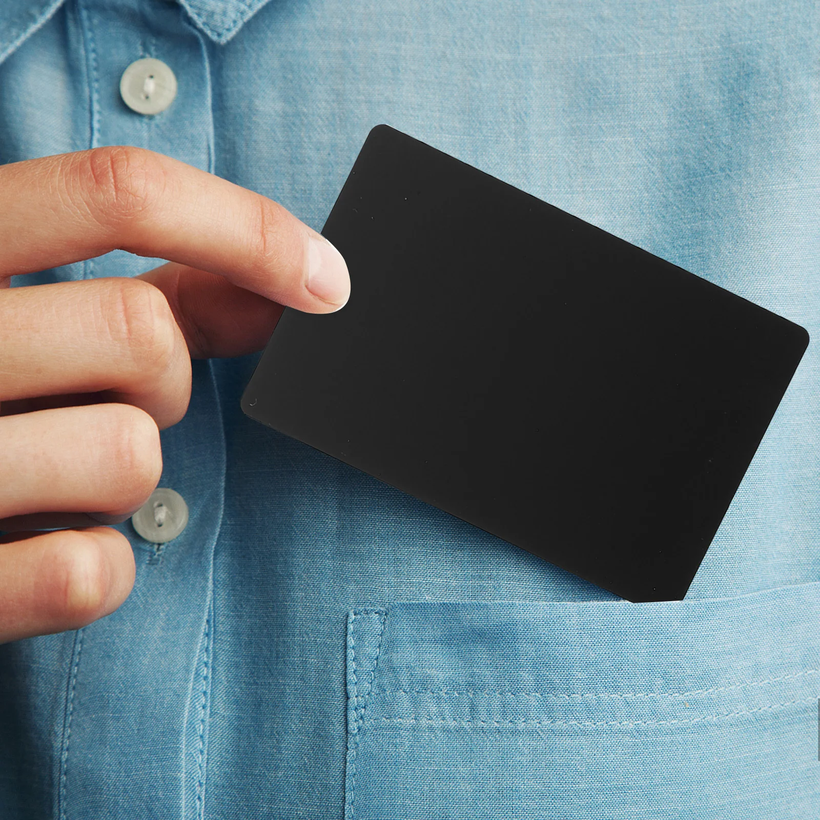 

50Pcs Metal Business Cards Aluminum Alloy Sublimation Blank Name Cards Engraved Marking Machine Test Heating Transfer Sheets