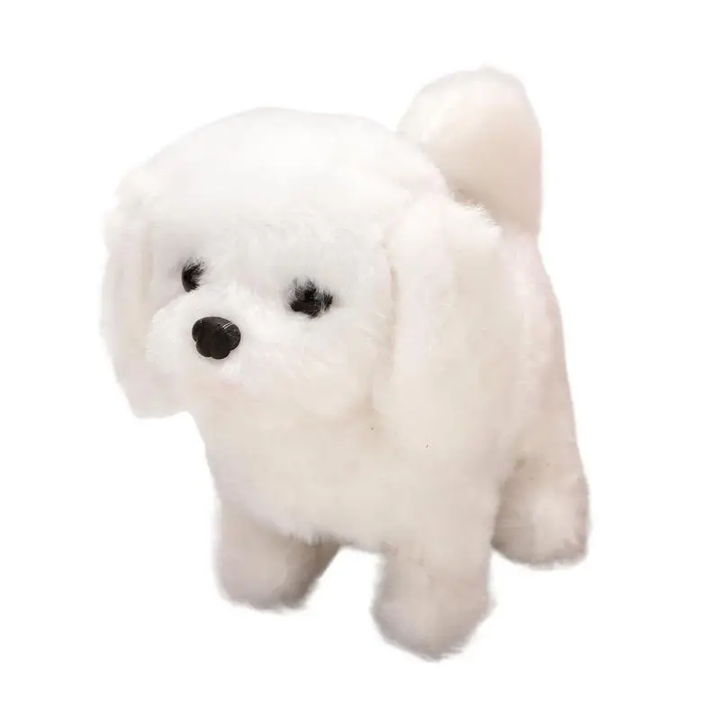 Giocattolo per cani che cammina Cane elettronico che cammina Giocattolo da passeggio animato interattivo Giocattolo per cuccioli di peluche Caratteristiche che cammina che abbaia la coda che scuote