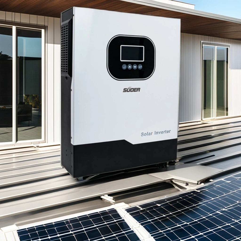 Hot Sale 4.2kw Hybrid Solar Inverter Pure Sine Wave AC Inverter With MPPT Controller For Kenyan Market Single Output 60Hz