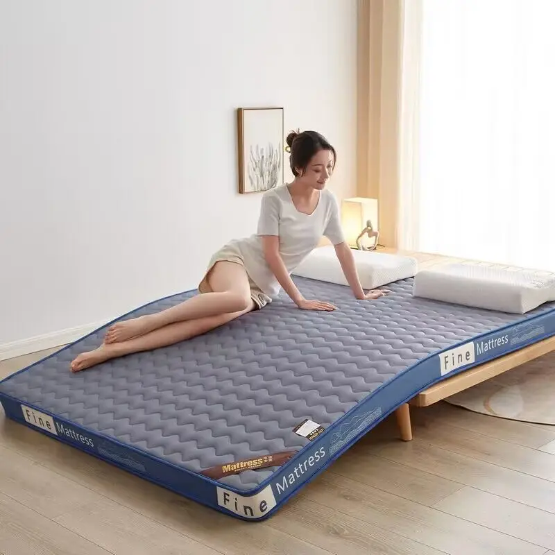 Tatami Latex Mattress Topper Soft Cushion Household Antibacterial Floor  Mat Rental Room Student Dormitory  Milk Silk Cushion