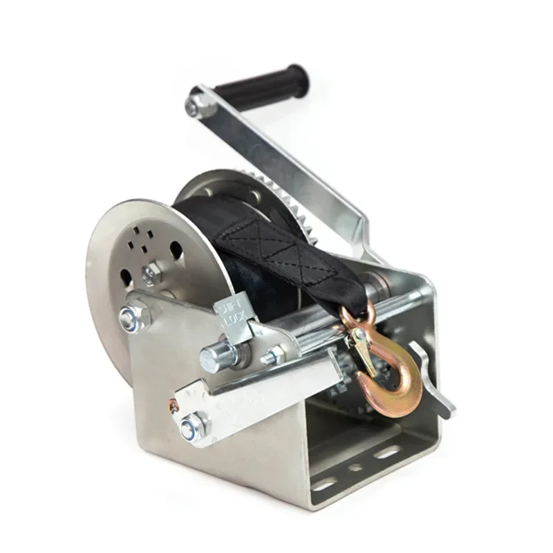 Manual Hand Winch Boat Winch  With Webbing Strap Hand Trailer