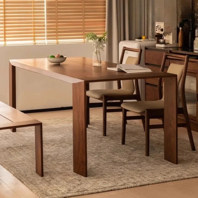 North American Style Dining Tables Retro Wood Balcony Creative Dining Tables Luxury Hotel Home Furniture Mesa Comedor Ls40cz