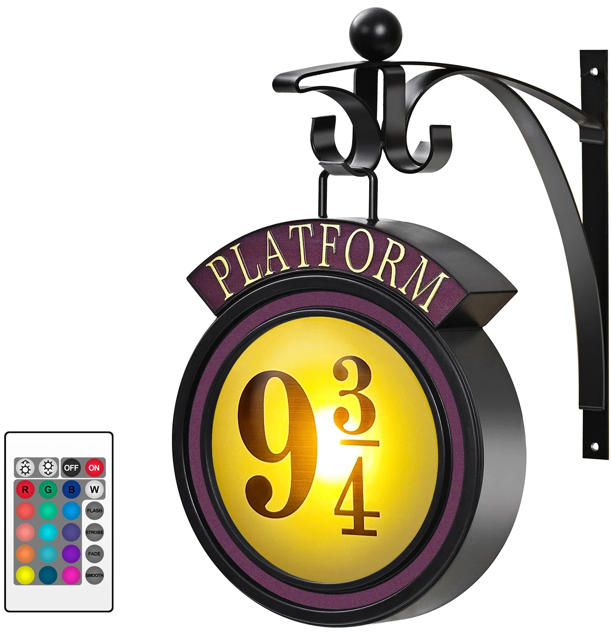Lampu Malam LED Retro Ajaib Platform Lampu Dinding Gantung Kreatif Lampu Hogwarts 3D Dekorasi Halloween Rumah Harris Hadiah Unik