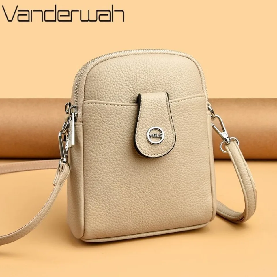 

Женская сумка через плечо из натуральной мягкой искусственной кожи, повседневная маленькая сумка-кроссбоди для женщин, сумка для телефона, дневная сумка-клатч