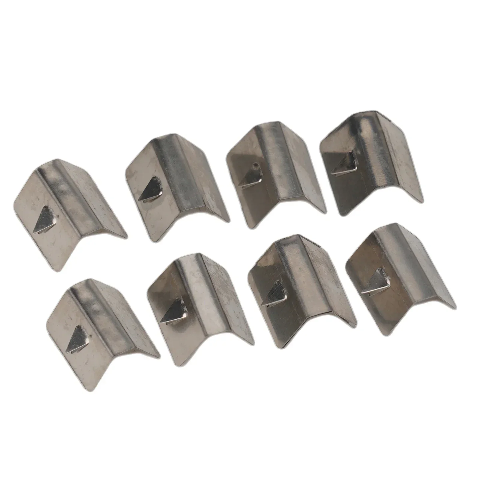 12pcs Car Wind Rain Deflector Clips Stainless Steel Wind Rain Deflector Channel Metal Retaining Clips Window Deflectors Parts
