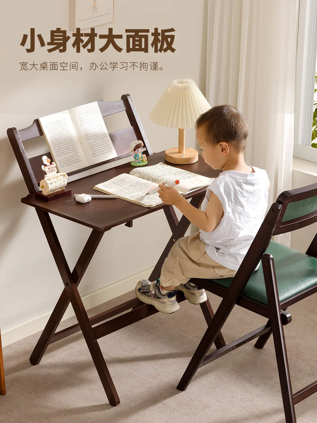 Children's study table foldable table desk writing desk living room primary school students bedside computer desk household