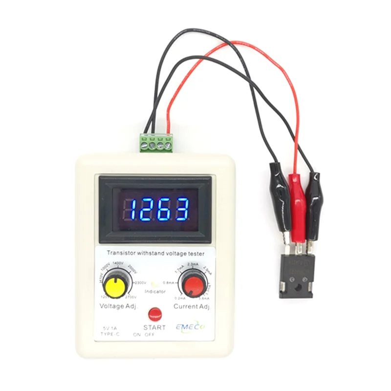 110V-2600V IGBT Voltage Capability Tester Diode MOS Triode Digital Voltmeter Tester Portable Withstand Voltage Tester B