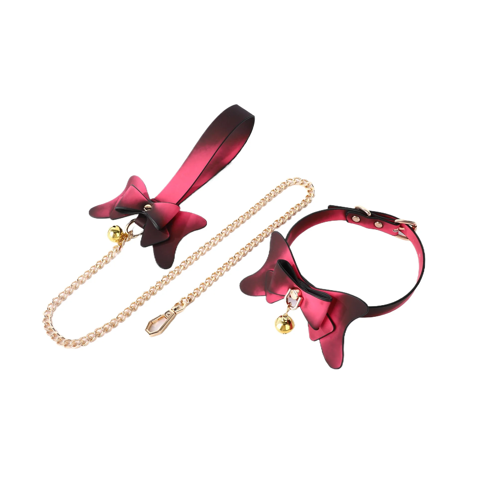 SM Props Warm Variable Bow Collar Adult Products Training Maid Bondage Slave Sex Toys