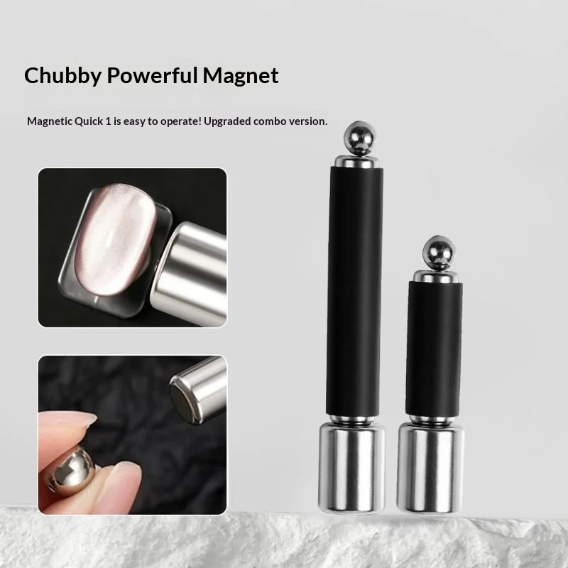Starker magnetischer zylindrischer Nagelmagnet-Stift, magnetisches Cat-Eye-Gel-Polish-Nagelkunst-Set für DIY-Salon, Studio oder Heimgebrauch – Detail 7