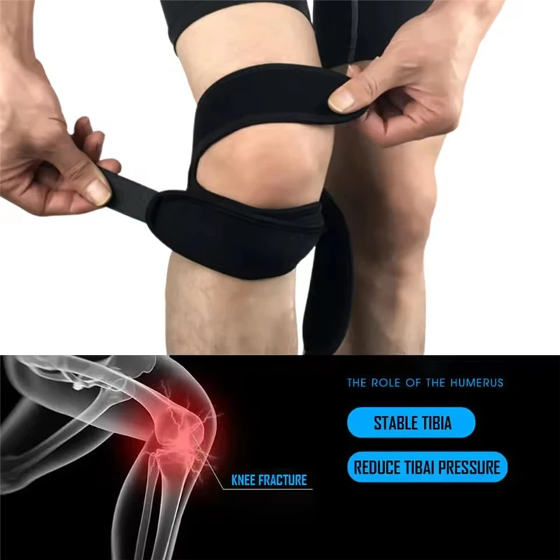 1pc Patella Knee Protector with Pressure Stability Sports Knee Protector Adjustable Professional Protector Pad Belt Protector image 4