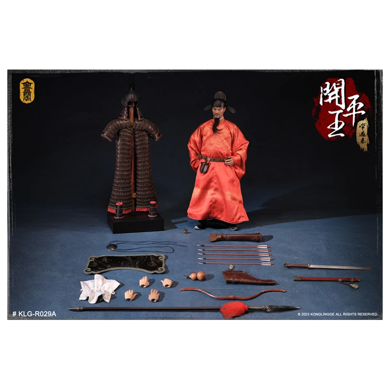 

Kong Ling Ge Studio KLG-R029A 1/6 Soldier Model Ming Dynasty Series Chang Yu Chun Kai Ping Wang Movable Doll Toy in Stock