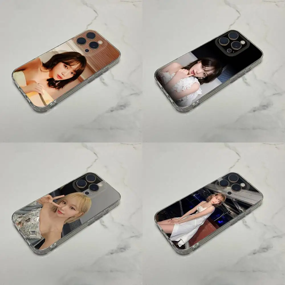 

Kim C-Chaewon C-Chae Won Phone Case For iPhone 16,15,14,13,12,11 Plus,Pro,Max,XR,XS,Plus,E,SE4,Mini Transparent Cover