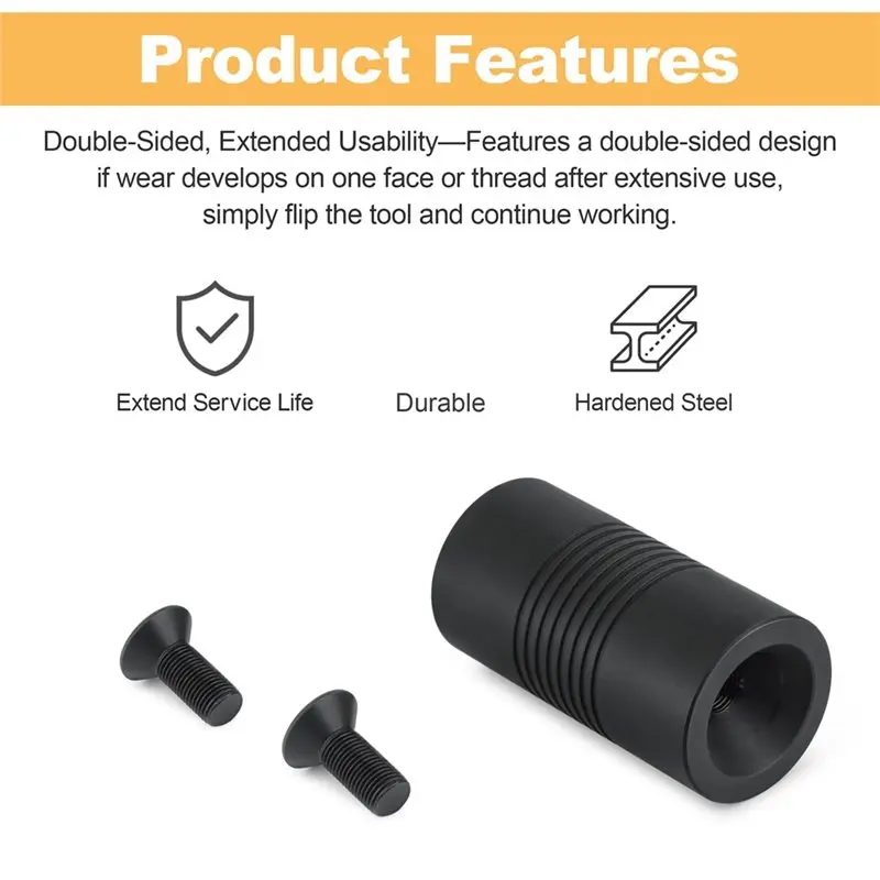 IALJ-Double-Sided Flush Fastener Recess Tool For Hollow Metal Door Frame Installation, Door Frame Dimpling Tool