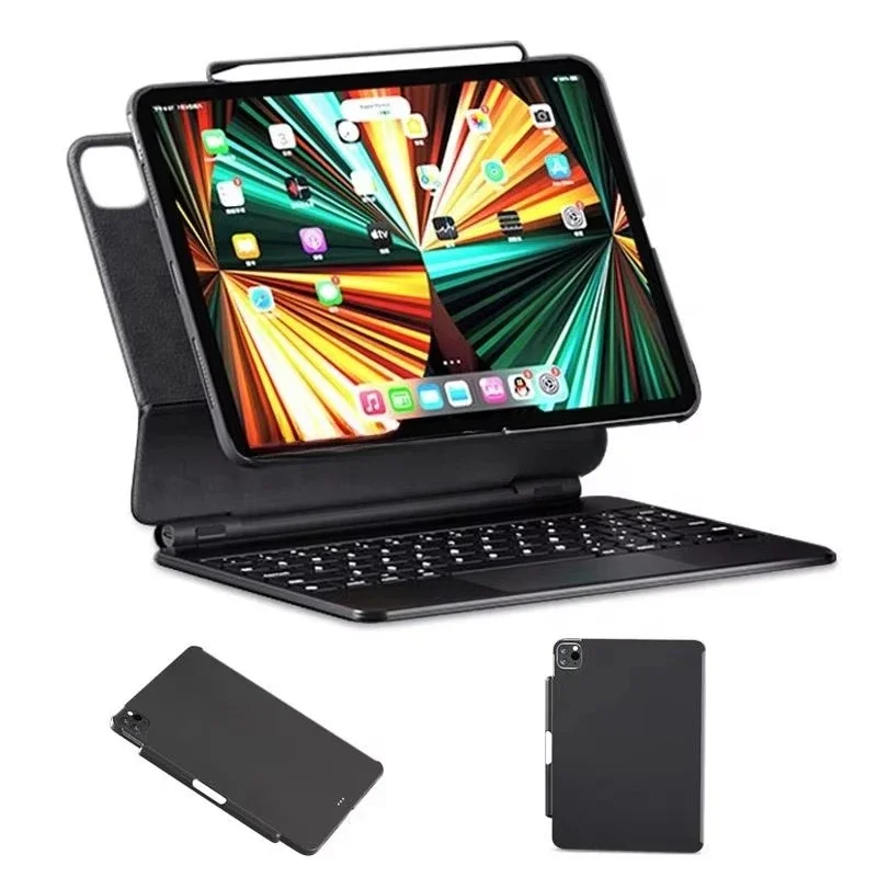 Smart Connector Black Cover Pencil Holder for iPad Air 4 5 10.9 Pro 11 Magic Touchpad Keyboard Case Backlit USB Interface New