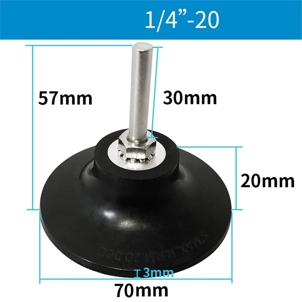 ABFA 3-Inch Roll Lock Sanding Disc Pad Holder Change Discs Adapter Holder Rotary Tool for Polishing Sanding Grinding Disc