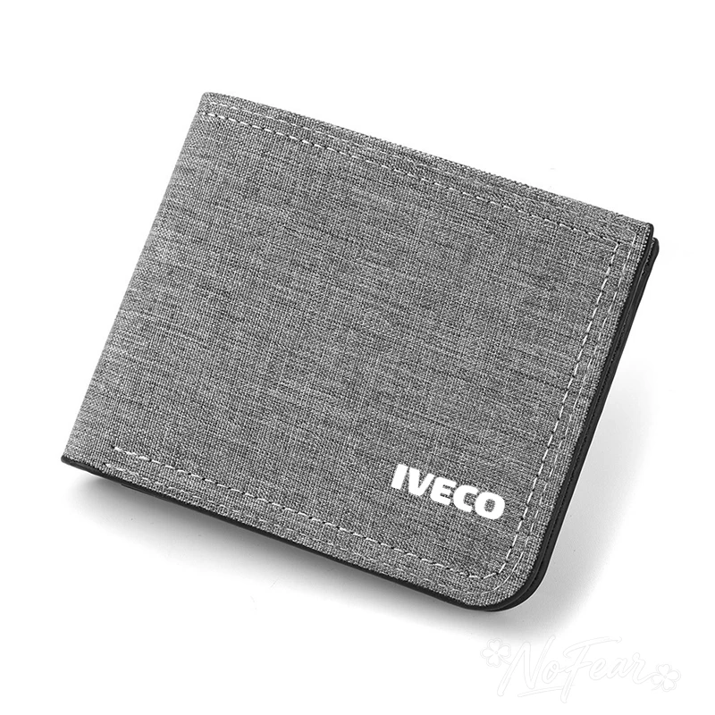 Cartera sencilla y ultra ligera para hombre, tarjetero con logotipo de IVECO DAILY IV V VI Van Daily S-WAY T-WAY X-WAY DAILY 4X4, funda para llaves