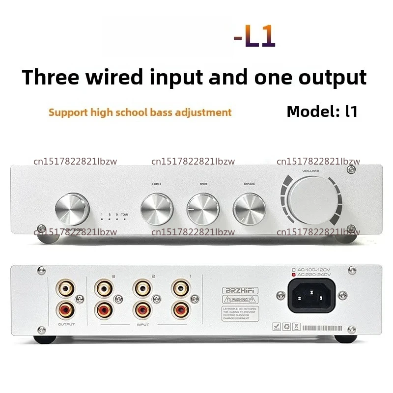 Pure Class A 2.0/2 Channel Tone Preamp HiFi Amplifier Bluetooth 5.0 Connectivity for Enhanced Audio Experience