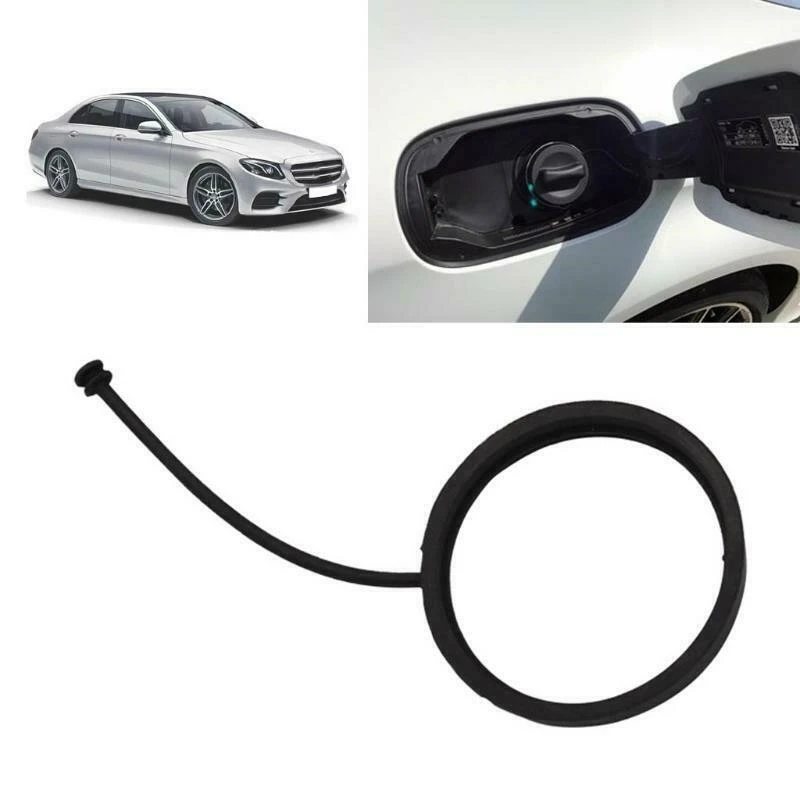 Fuel Oil Tank Cap Rope A2214700605 Anti-theft Approx.7.4x7.5cm/2.91x2.95inches Black Type O Replacement Fuel Oil