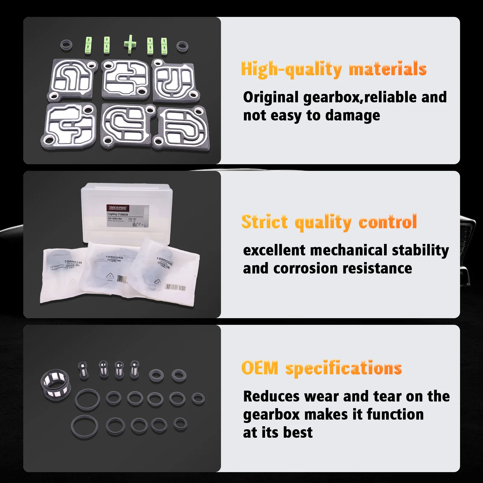 TRANSPEED 0B5 DL501 7 SPEED Kit Perbaikan Valve Body Transmisi Otomatis Cocok untuk Audi A4 A6 PORSCHE MACAN 2.0L 3.0L 3.6L 2014-2016