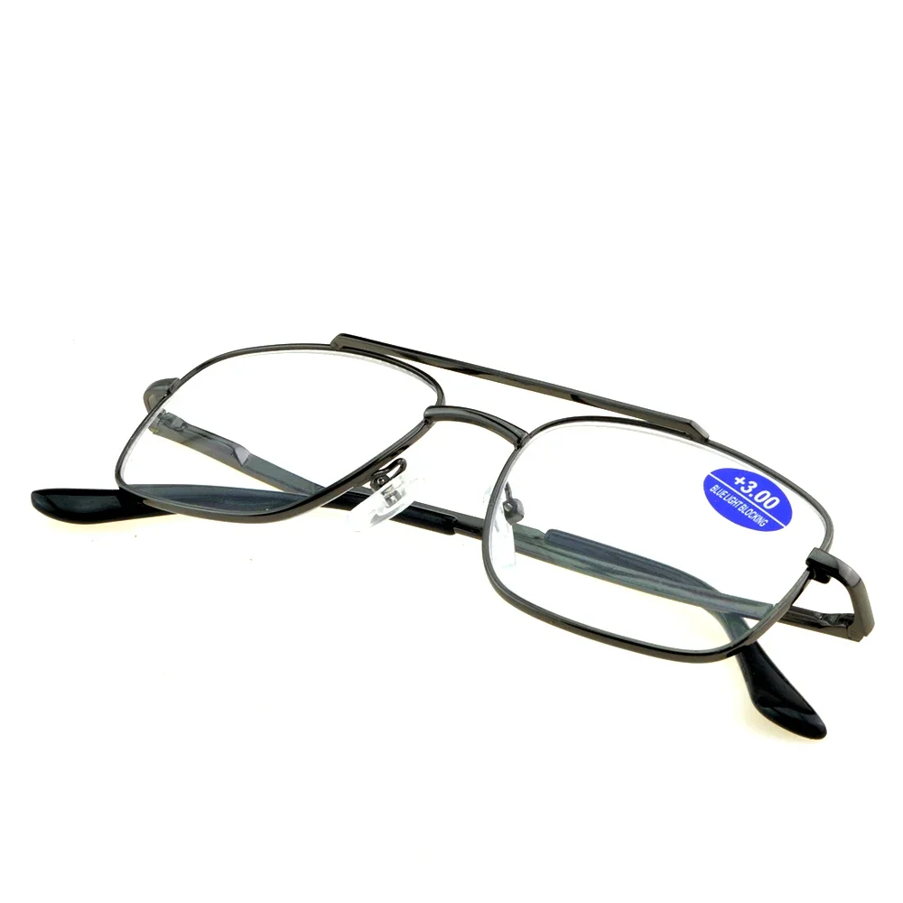 Clara Vida-Lunettes de lecture classiques pour homme, navigation, document gris, + 1, + 1.5, + 2, + 2.5, + 3, + 3.5, + 4