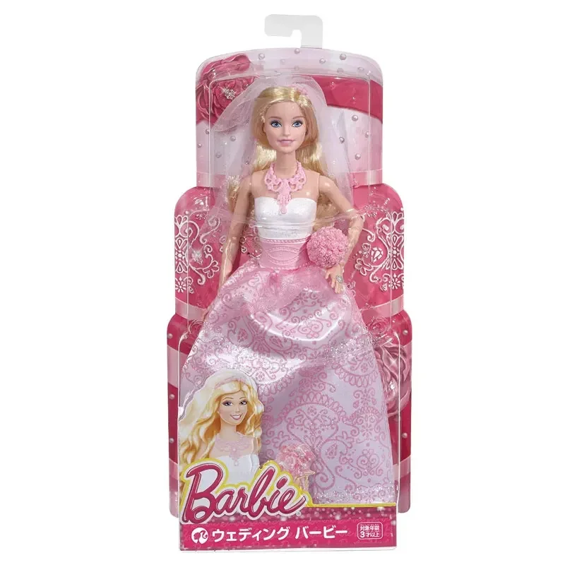 Original Mattel Barbie Bride Doll Wedding Princess Dolls for Girl Top Brand Birthday Christmas Gift for Kids Children Child Toys - view 6