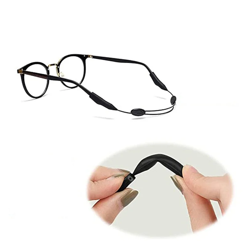 Adjustable Eyewear Retainer Universal Fit Sports Sunglasses Retainer Unisex Strap Safety Glasses Holder with Large Round-Head