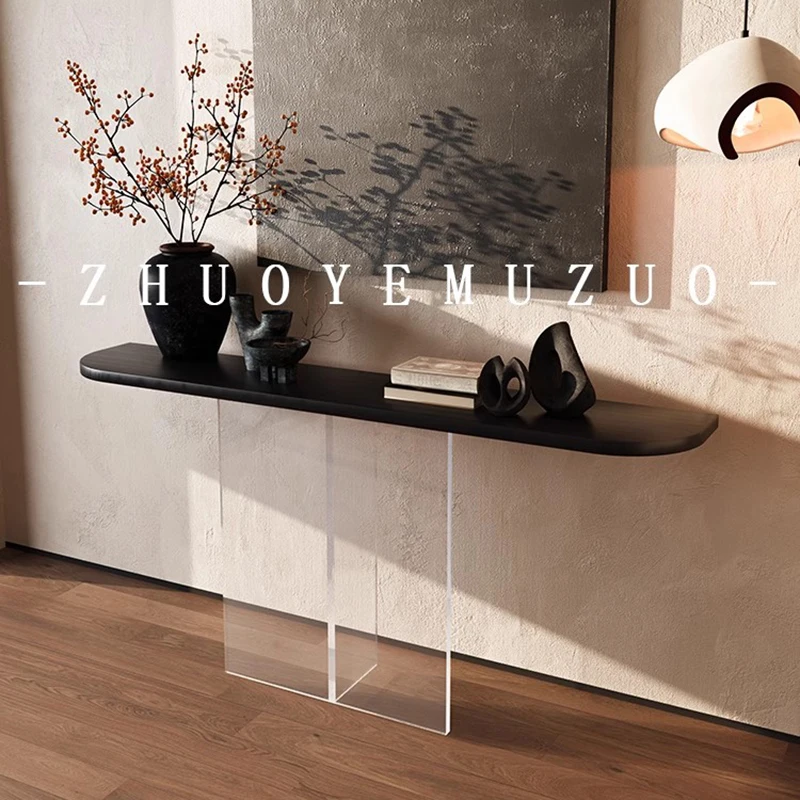 رفوف مجلة أكريليك خزائن غرفة المعيشة الفاخرة الحرفية الشمال الخشب خزائن غرفة المعيشة عرض الرف أثاث صالون فيترينا #2