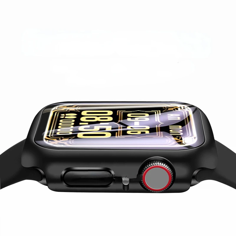 新しい画面appleの時計シリーズ6 5 4 3 44ミリメートル40ミリメートルiwatch 42ミリメートル38ミリメートル強化ガラス + カバーリンゴの時計アクセサリー