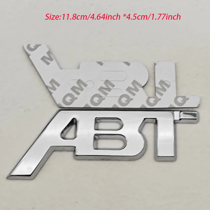 3D Metall Logo ABT Emblem Kofferraum Kühlergrill Abzeichen Für T6 S5 RS7 C8 Q8 RS6 SQ5 Q5 Q7 RS4 A3 8V A6 ABT Aufkleber Zubehör