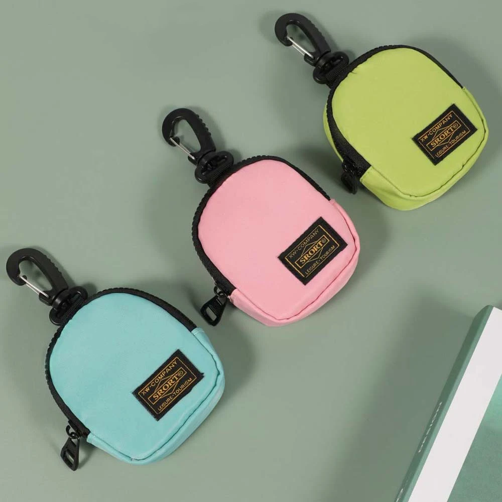 

Creative Cloth Mini Zero Wallet Zipper Pouch Korean Style Earphone Bag Card Holder Lightweight Men Storage Purse Bag Men Women