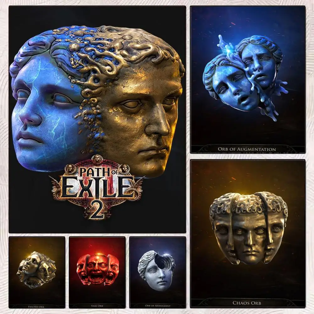 Game P-Path of Exile 2 dark  Painting Calligraphy Modern Canvas Wall Art Print Stylish Bedroom Cafe Home Decor Gift Poster