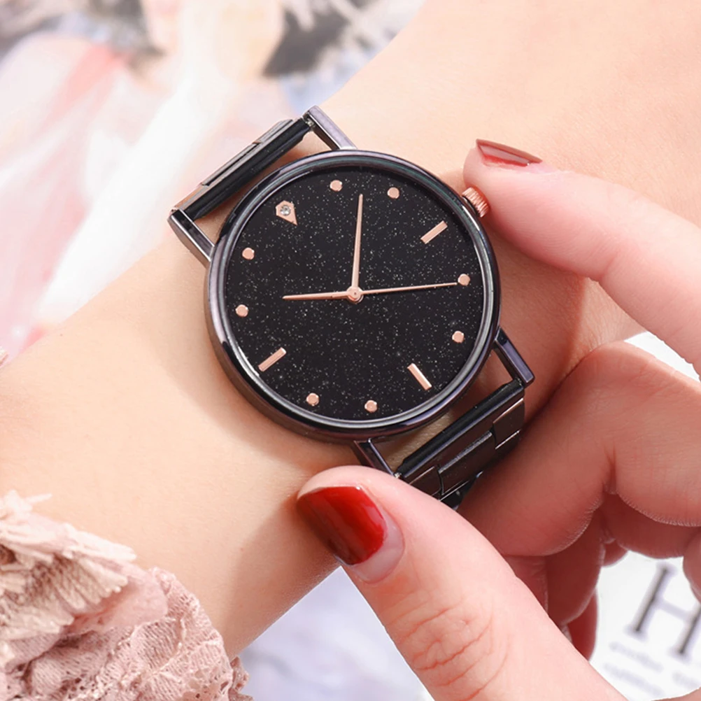 

Fashion Wrist Watch Stainless Steel Ladies Quartz Watches Women Casual Lady Business Wristwatch Alloy Material Holiday Gift