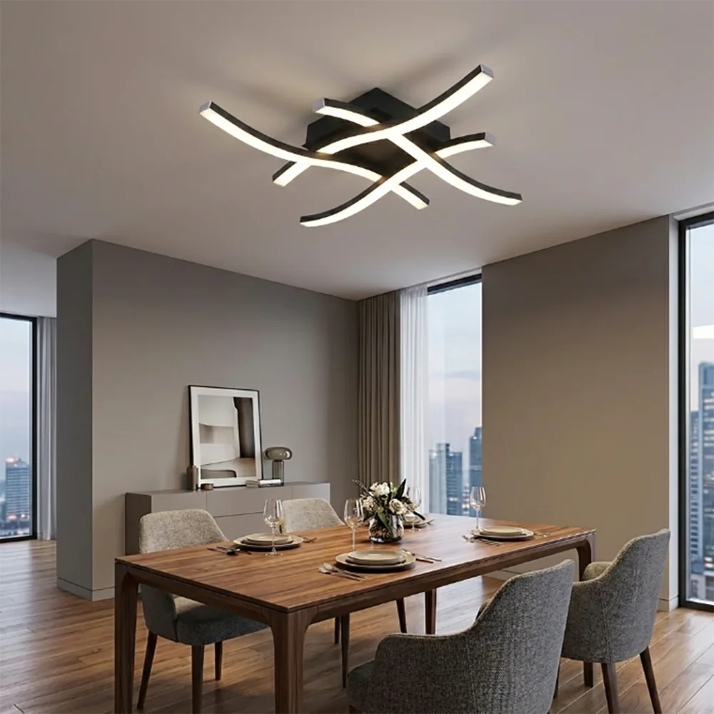 Modern LED Ceiling Lights White Light Strips For Indoor Lighting In Bedroom Living Room Study Kitchen Dining Room Lighting
