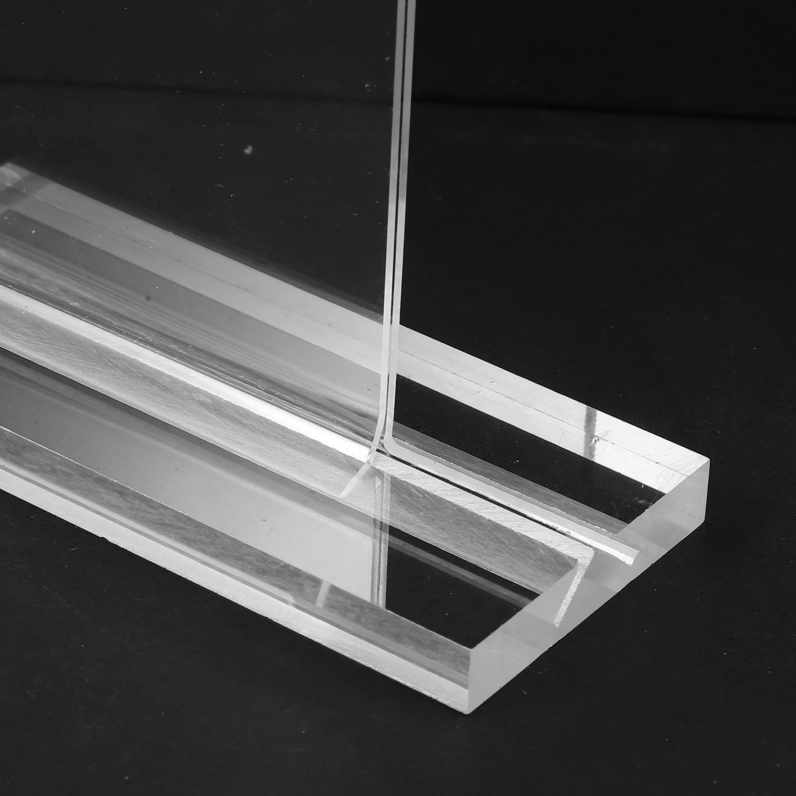 

4 Pcs Poster Table Cards Menu Display Rack Acrylic Restaurant Advertisement Stand