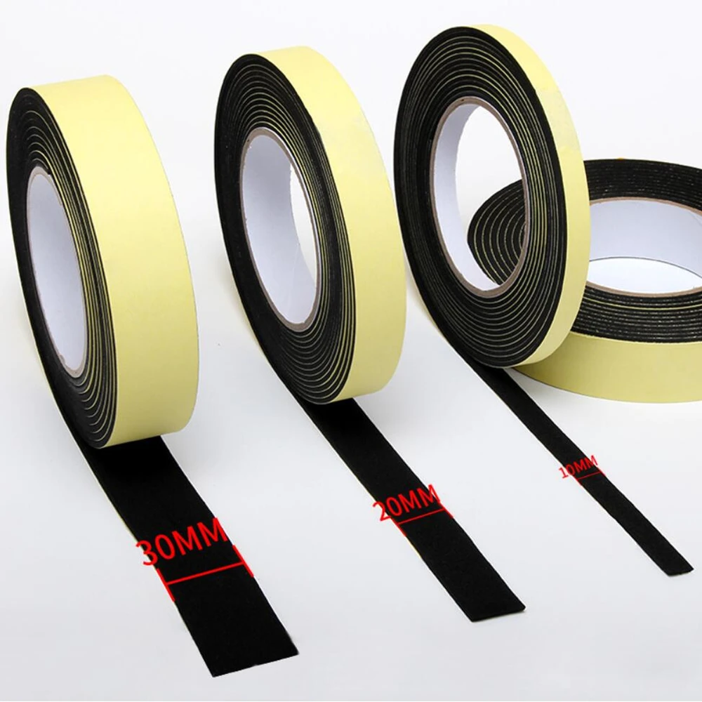 EVA sponge single-sided tape shockproof foam sealant strip 10-30MM car foam pad sound insulation buffer anti-collision foam tape